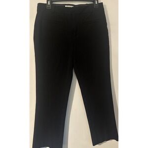 Maeve‎ Anthropologie Cropped Straight Leg Pants Womens Size 8 Black Versatile